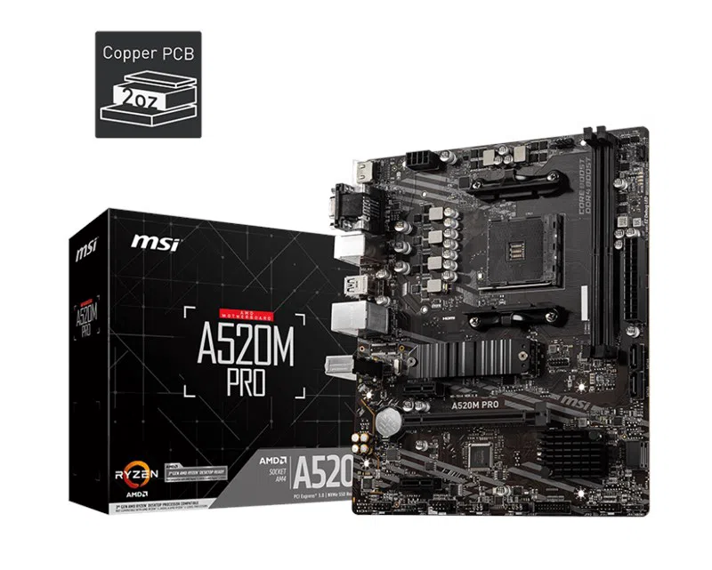 MSI A520M Pro DDR4 mATX AM4 Anakart