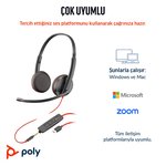 Poly Blackwire 3325 Stereo Mikrofonlu Kulaklık
