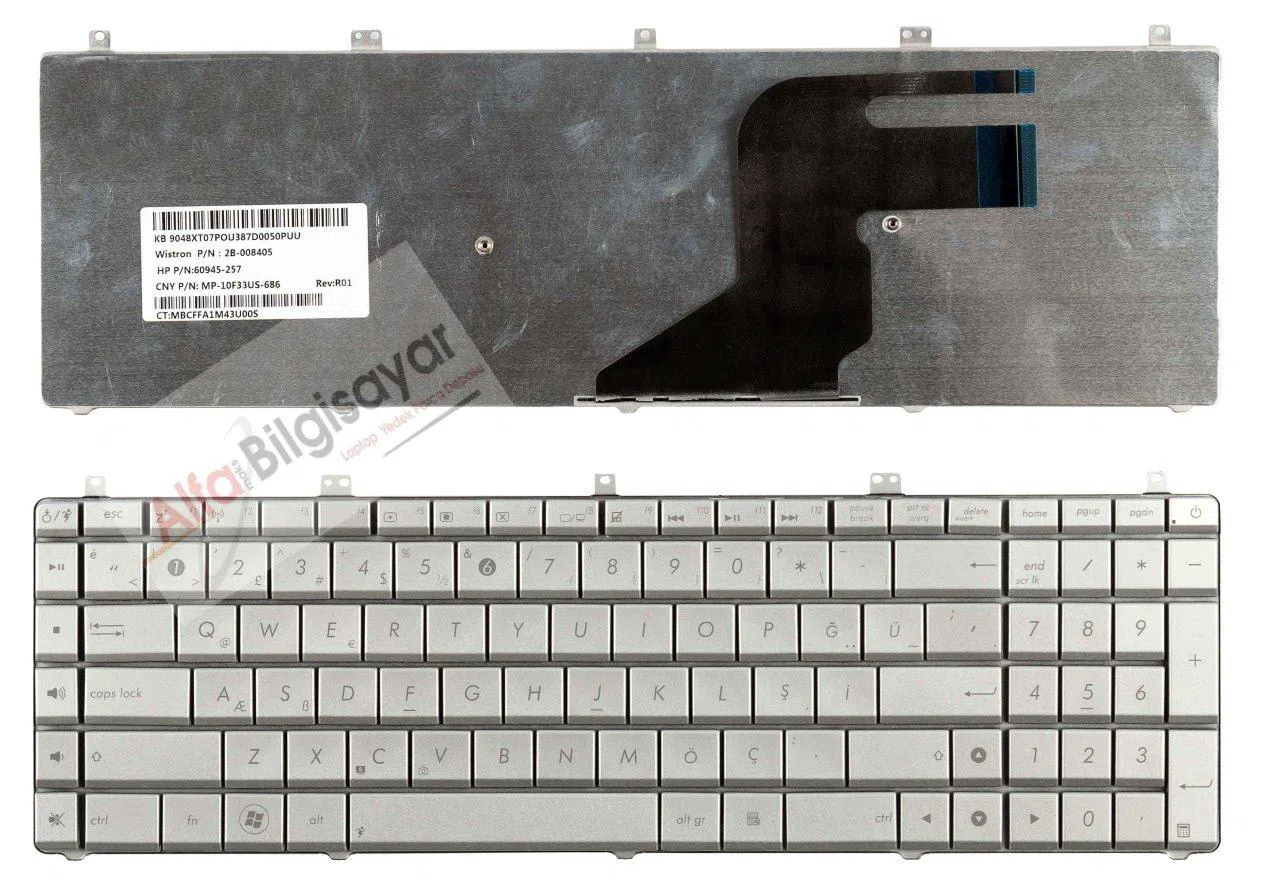 Asus N55 n55e N55SF N55SL N55S8 N75 N75E N75s N75jv N75SJ Klavye