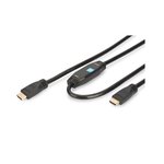 Digitus Altın Uçlu HDMI Kablo 15 m Siyah Full HD