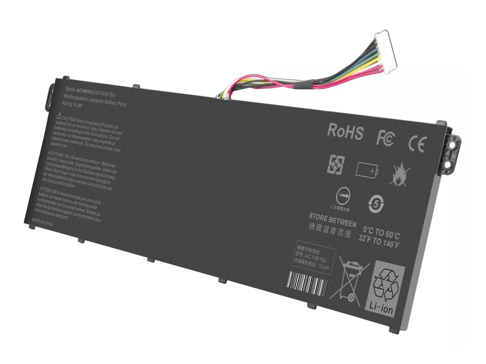 HYPERLIFE Acer Aspire ES1-331, ES1-531, AC14B18J 3-Cell Notebook Bataryası