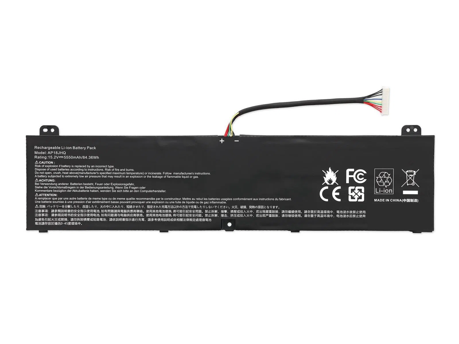 RETRO Acer Predator PT515-52, AP18JHQ Notebook Bataryası