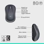Logitech M185 Kablosuz Mouse Siyah Gri 910-002235