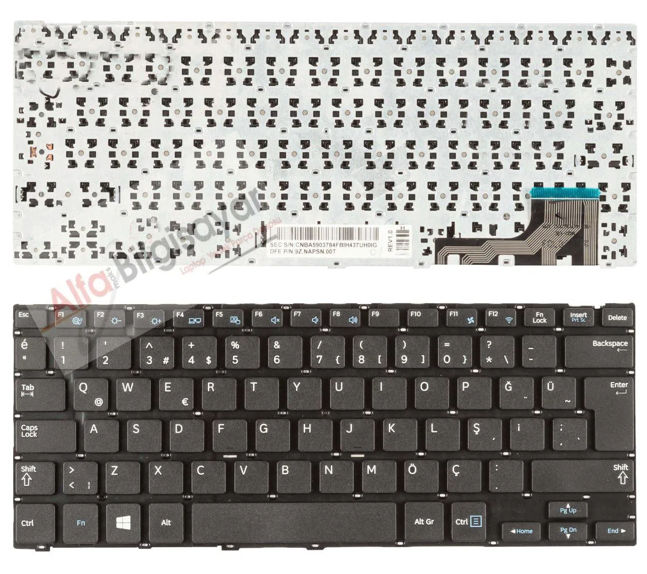 Samsung 905S3G 910S3G 915S3G NP905S3G NP910S3G NP915S3G Klavye