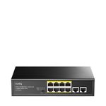 CUDY 8Port 10/100M PoE+2GB Up 80W Switch