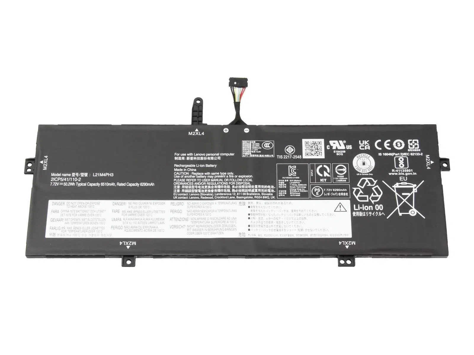 RETRO Yoga Slim 7 Carbon-13IAP7, L21M4PH3 Notebook Bataryası