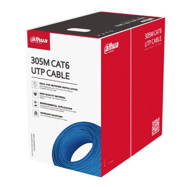 Dahua PFM923I-6UN-C Cat6 U/UTP LSZH Kablo 305m