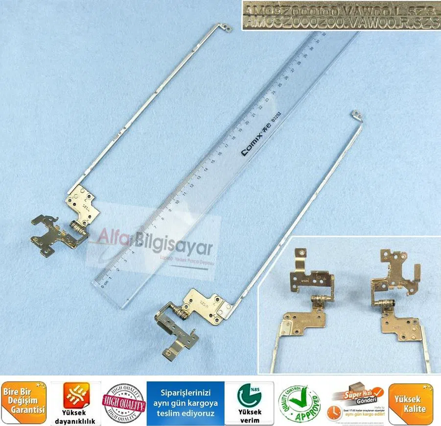 Dell Inspiron 15-3537 (P28F)  menteşe Takımı Sağ Sol Orjınal A+++