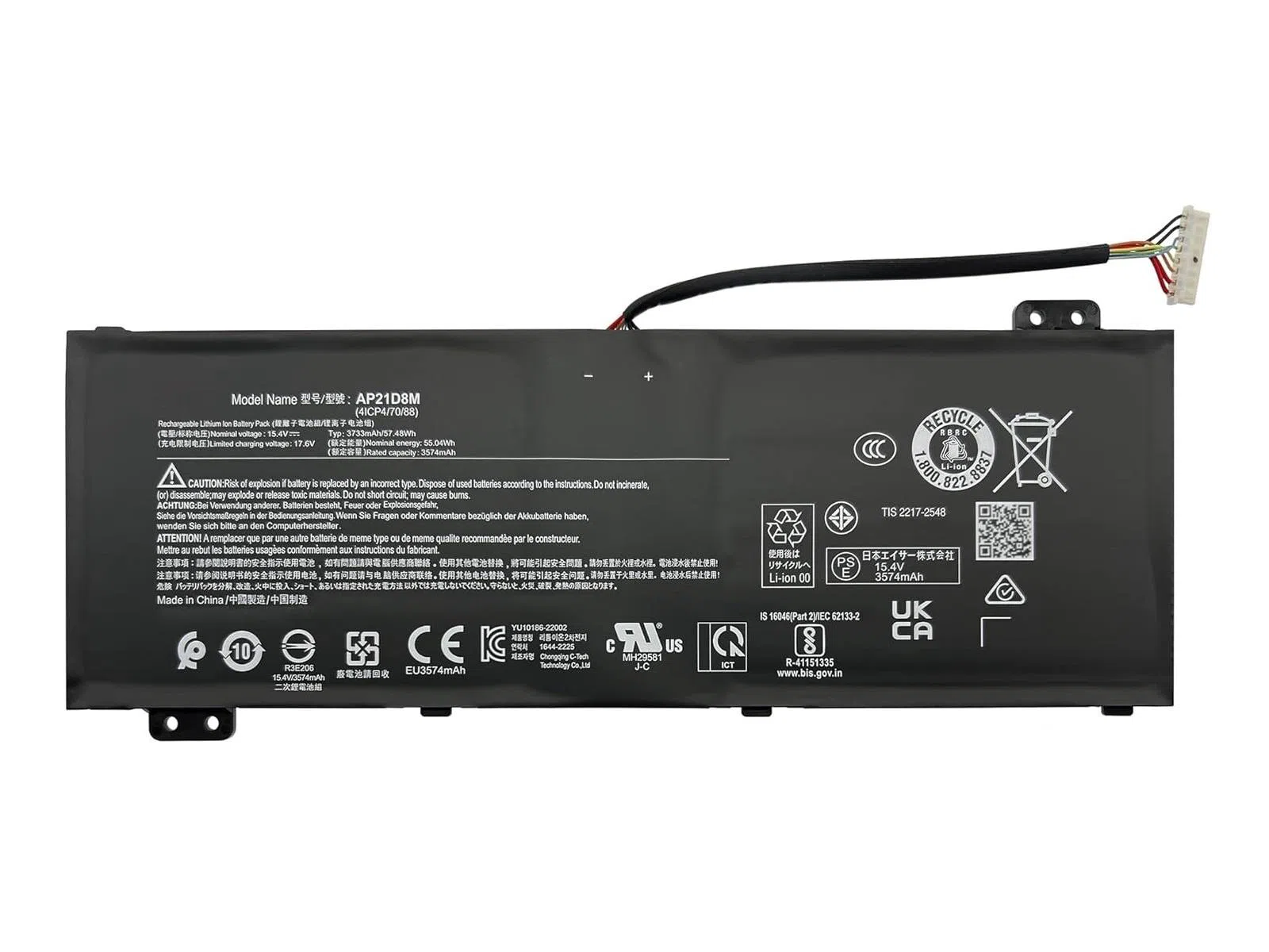 RETRO Acer AP21D8M Notebook Bataryası