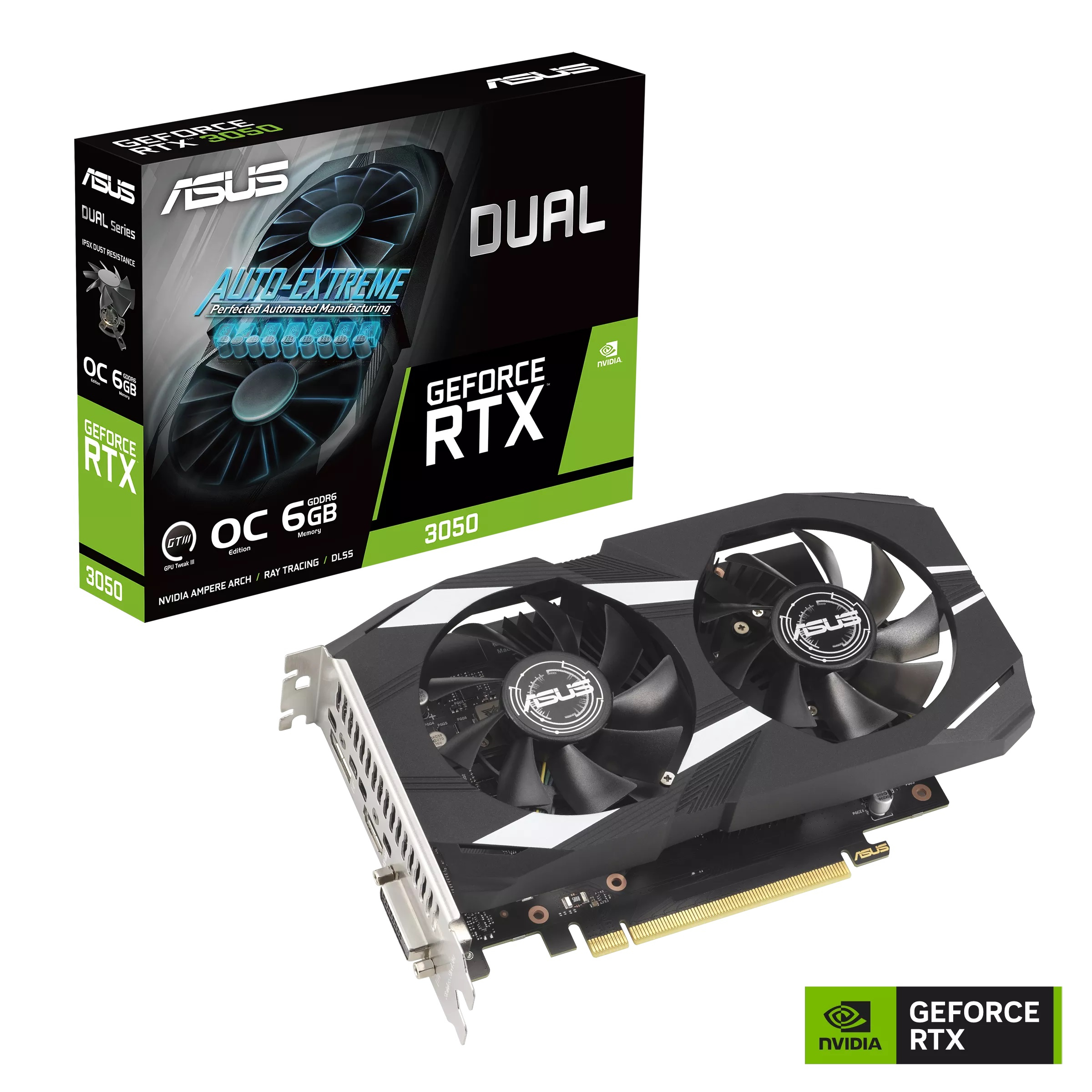 Asus GeForce RTX3050 6GB Dual OC 96Bit