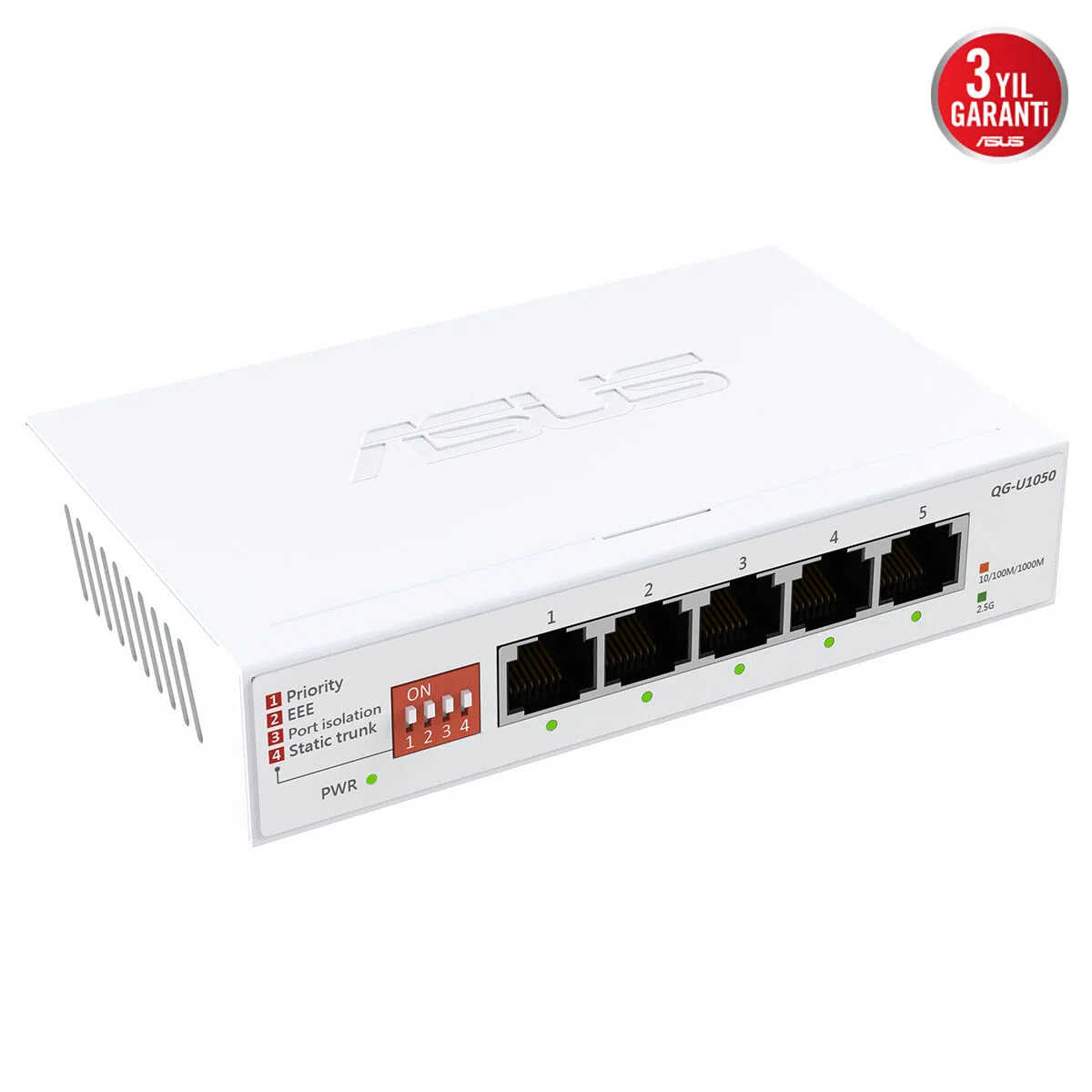 ASUS QG-U1050 5-Port 2.5G Yönetilemeyen Switch