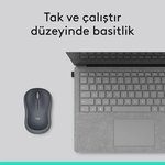 Logitech M185 Kablosuz Mouse Siyah Gri 910-002235