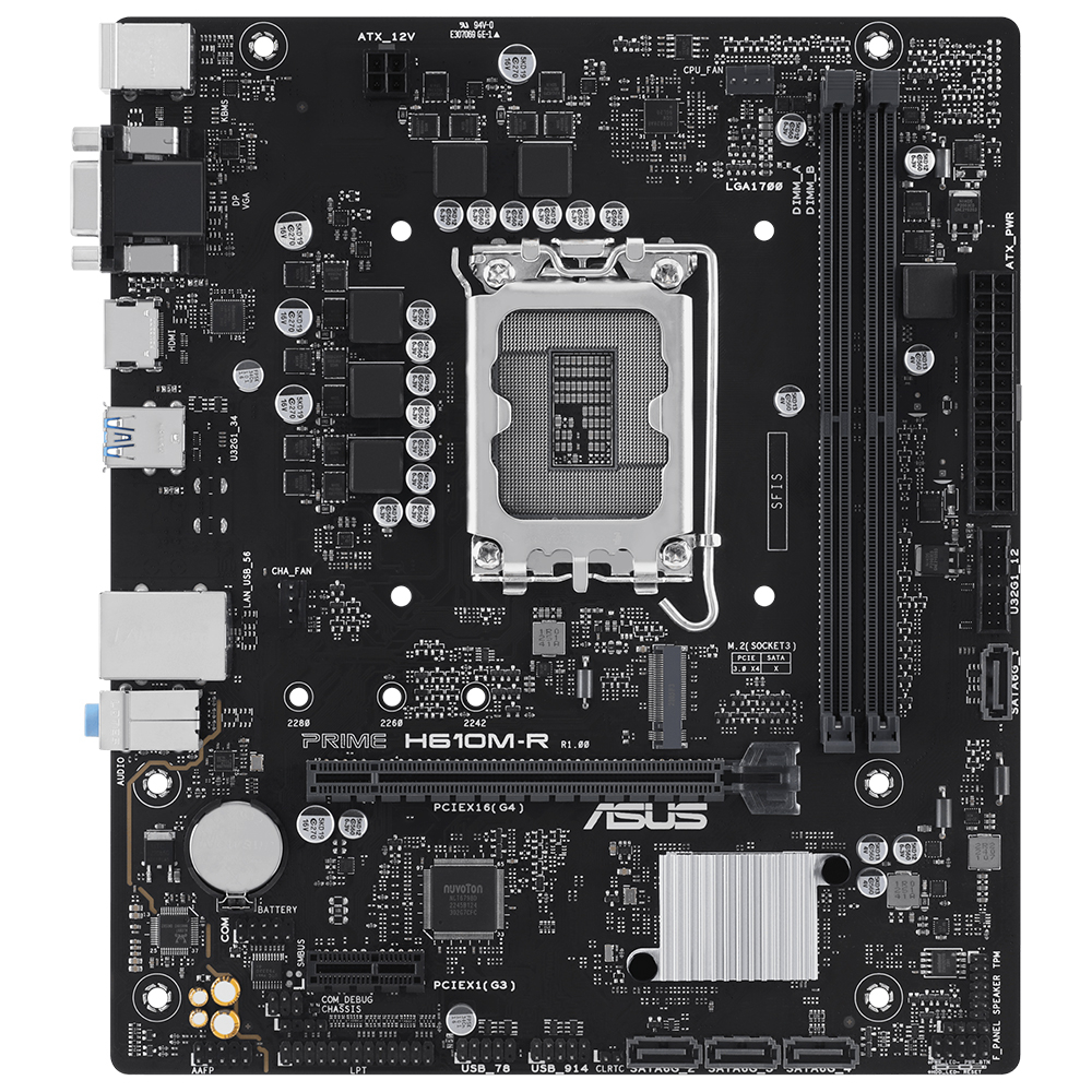 ASUS PRIME H610M-R D5-SI  DDR5  MATX 1700P