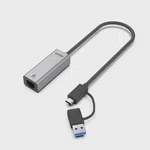 Unitek Hibrit USB-C/USB-A 2.5GbE Adaptör