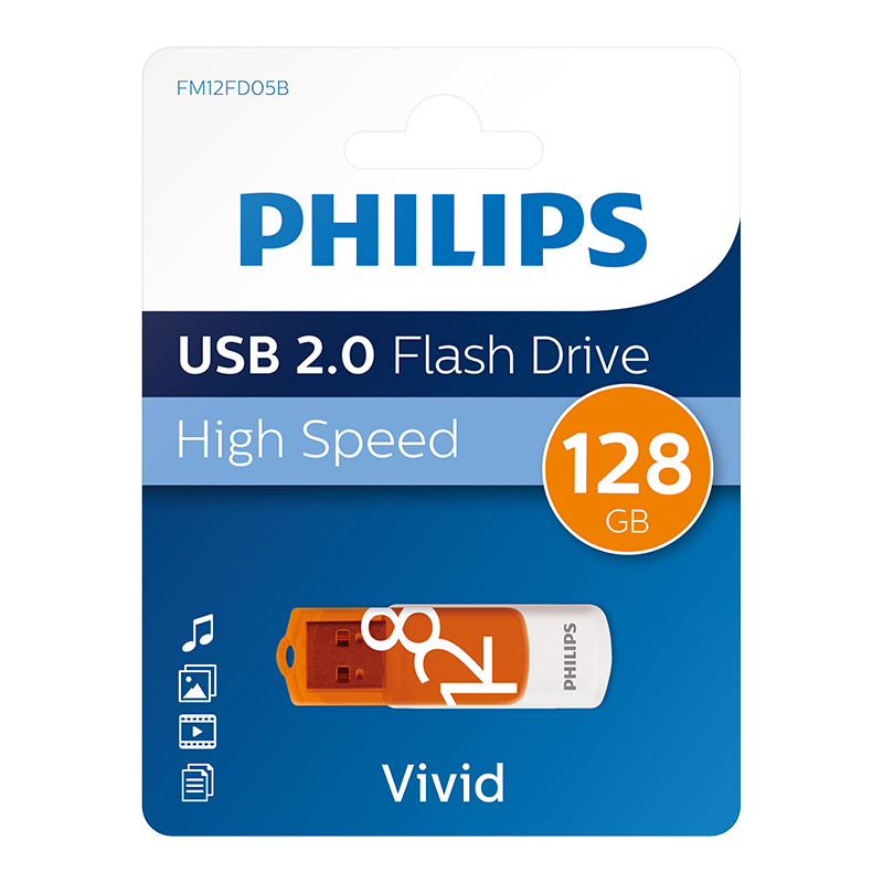 Philips 128GB USB 2.0 Flash Bellek (FM12FD05B/00)