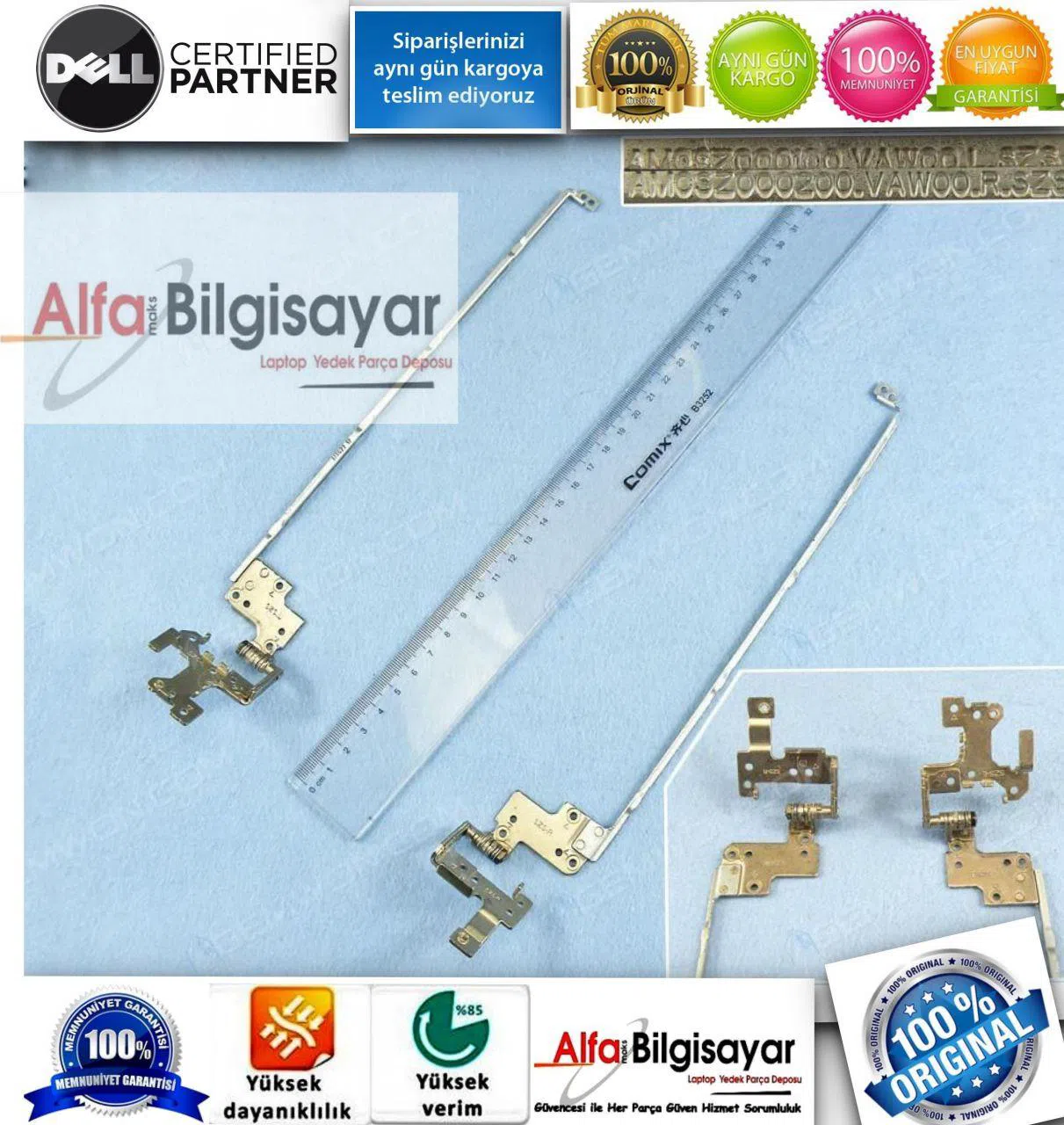 Dell Inspiron 15-3531 (P28F)  Menteşe Takımı Sağ Sol Orjınal Sıfır