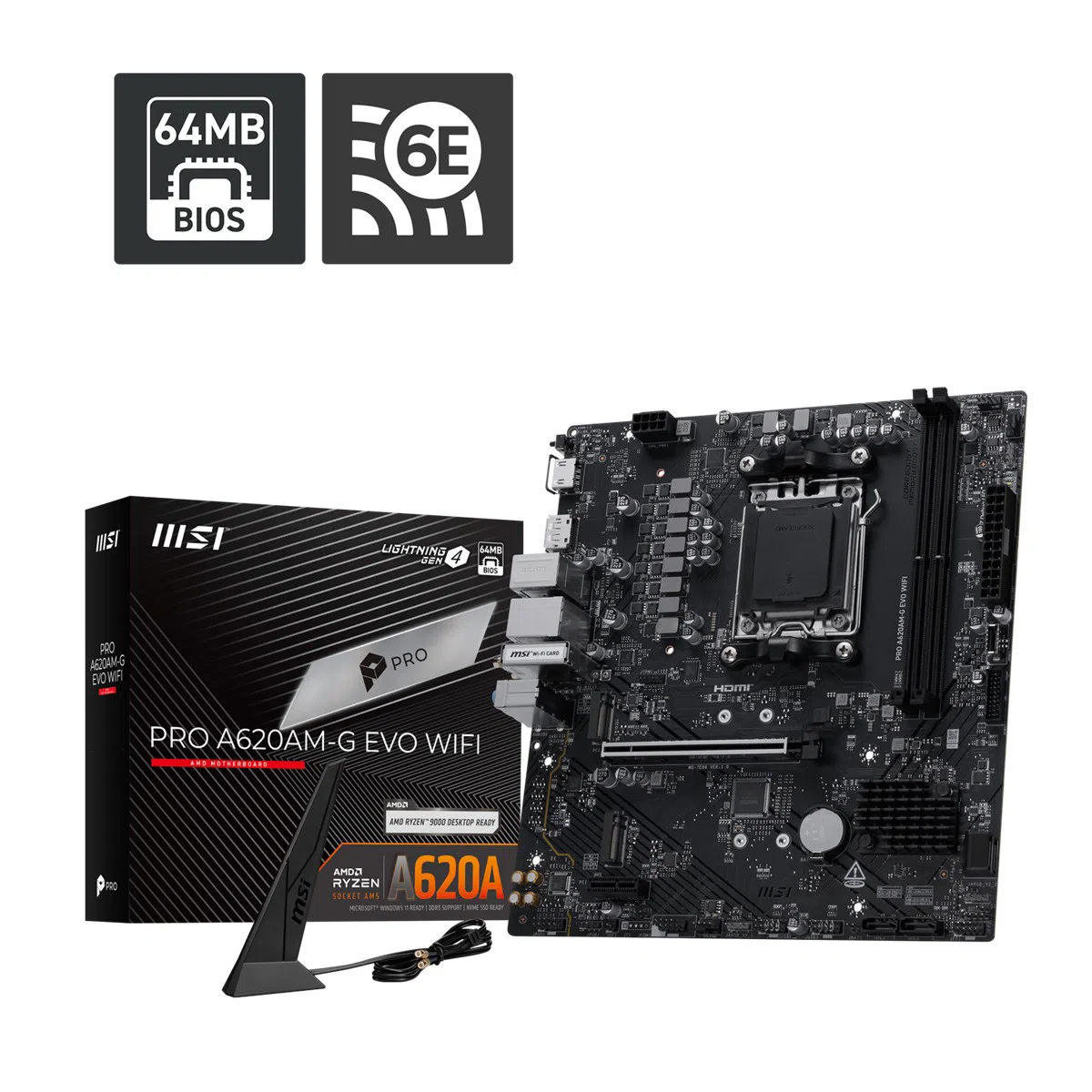 MSI MB PRO A620AM-G EVO WIFI
