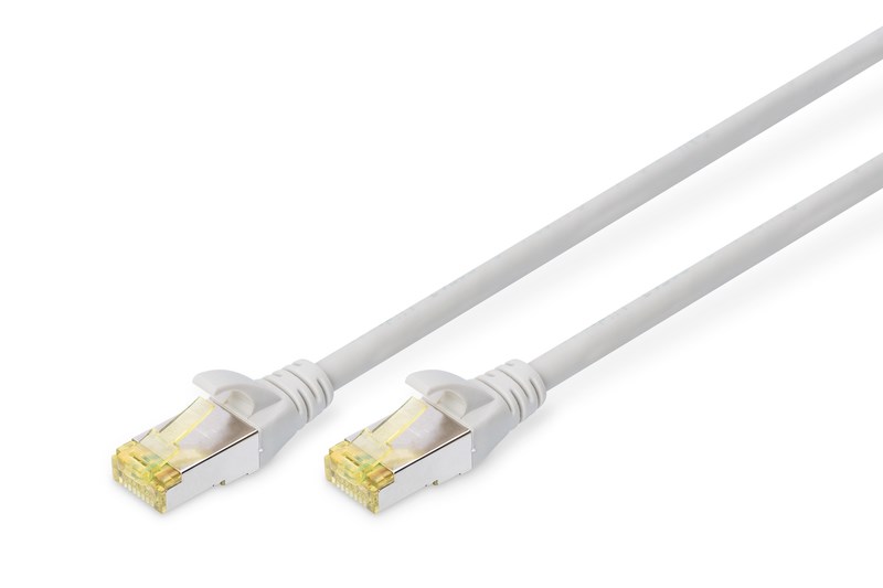 Digitus Cat6A 0,25 m Zırhlı Patch Kablo Gri 10 Gbit