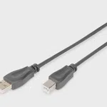 Digitus Zırhlı USB 2.0 Yazıcı Kablosu 3m Siyah
