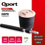 QPORT Q-CATO11 23AWG 500 METRE CAT6 UTP PE OUTDOOR KABLO