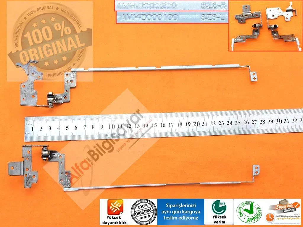 HP 15-r006st G0B72EA  Menteşe Takımı Sağ Sol Orjınal Sıfır A++