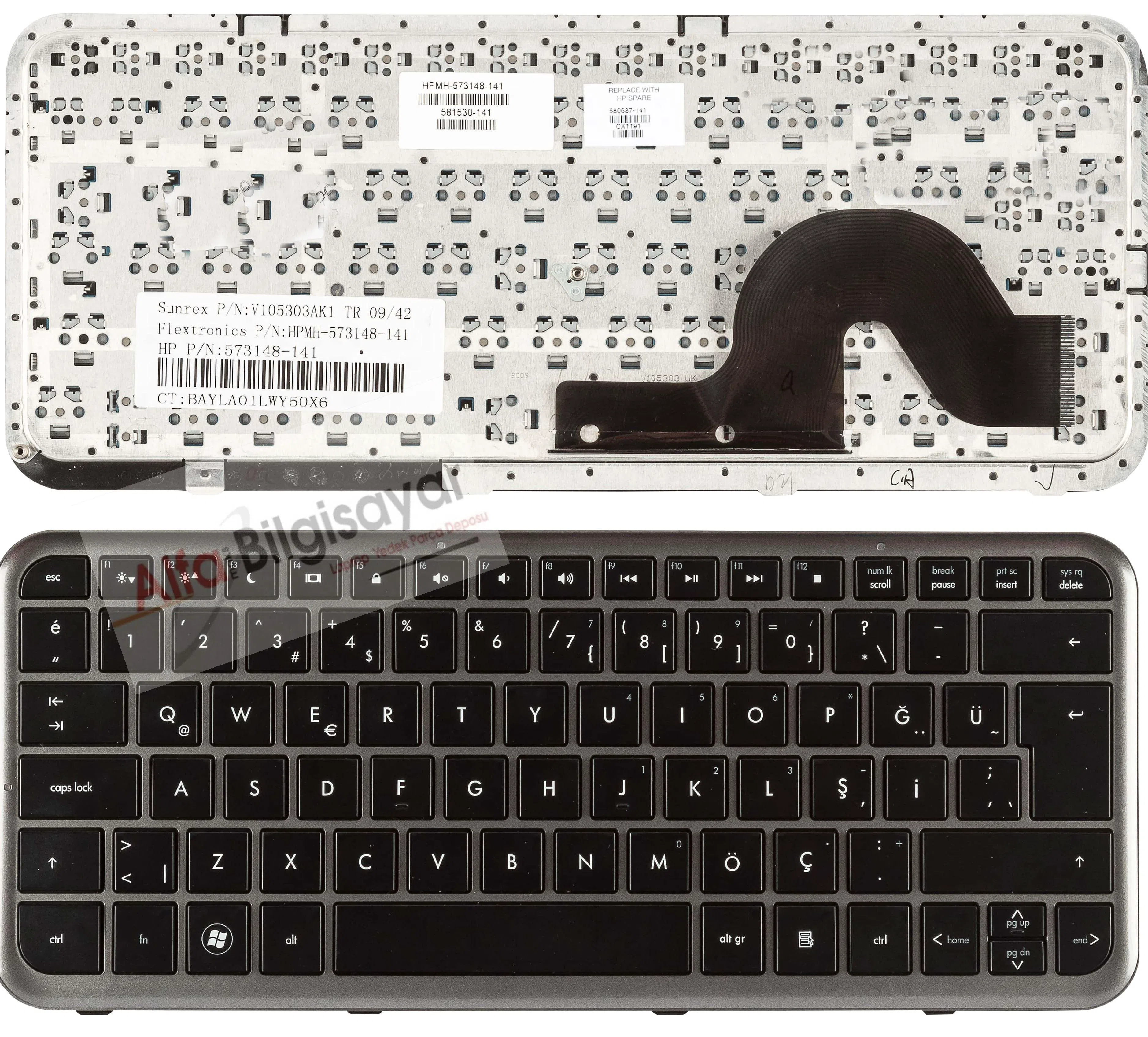 HP 605630-141, 605630-001 Klavye Orjınal Türkçe Tuş Takımı