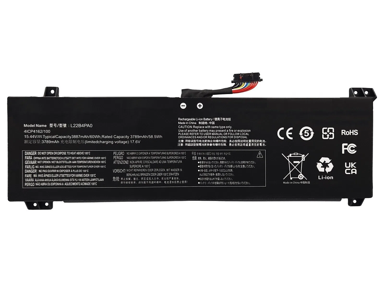 RETRO Lenovo L22B4PA0 Notebook Bataryası