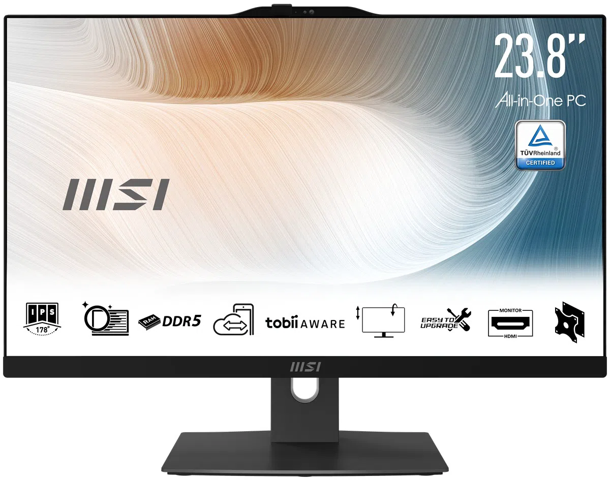 MSI Modern AM242P 23.8" Core 5 FreeDOS All-in-One Siyah (1M-2088XEU)