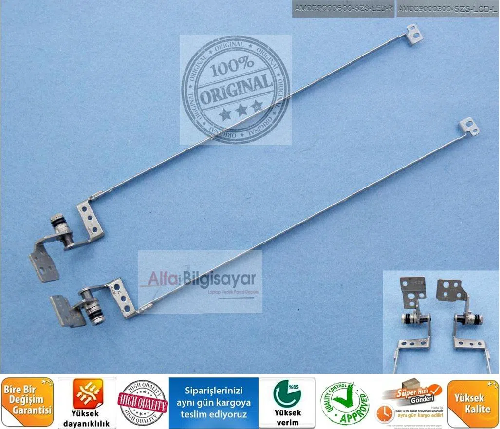 Packard Bell TK81, TK85, TK87, TK83  Menteşe Takımı Sağ Sol Orjınal