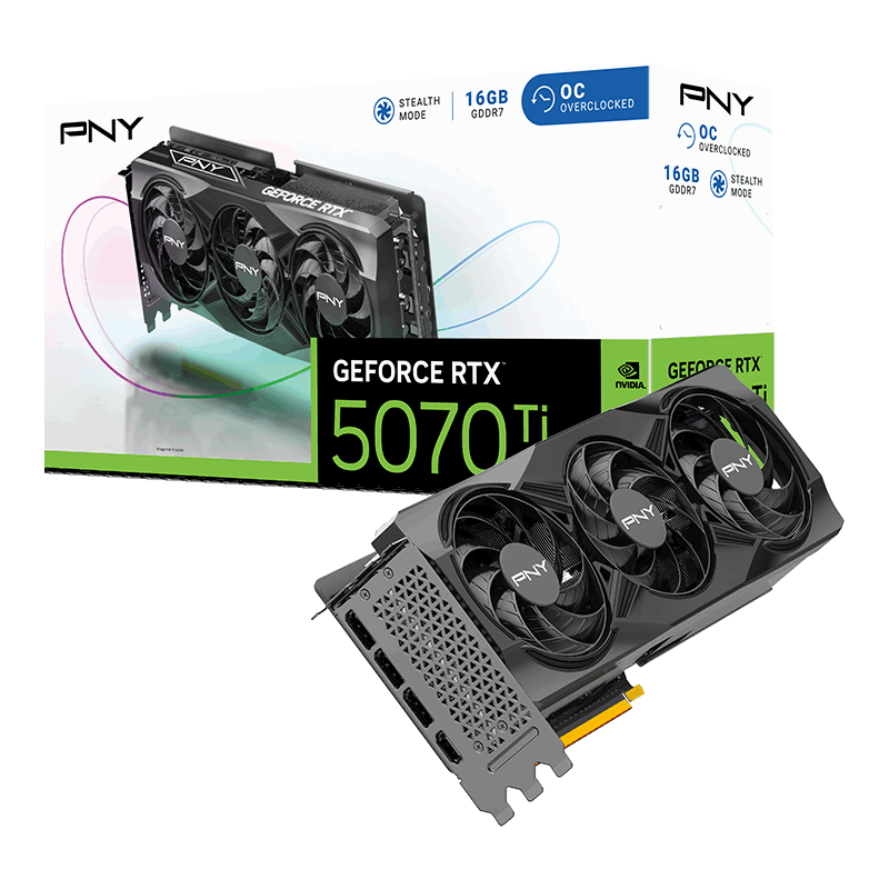 PNY RTX5070 Ti OC 16gb GDDR7 256bit Ekran Kartı VCG5070T16TFXPB1-O
