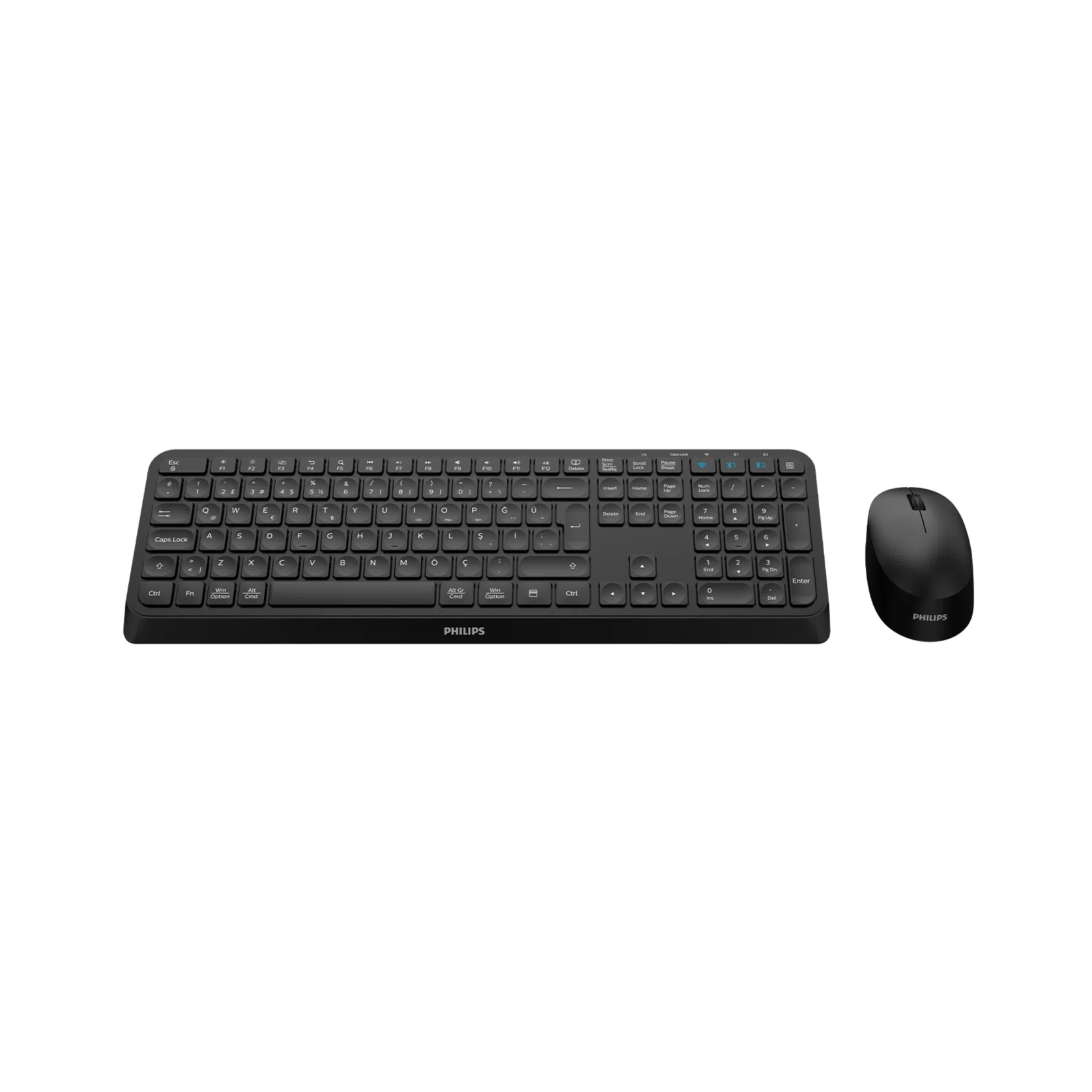 Philips SPT6407 Kablosuz Klavye ve Mouse Seti Siyah