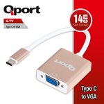 QPORT Q-TV TYPE-C TO VGA CEVIRICI
