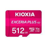 512GB KIOXIA EXCERIA PLUS G2 SDXC 4K 100/MB/s LMPL2M512GG2