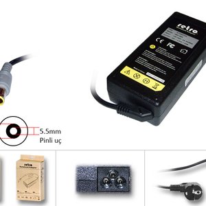 RETRO Ibm Lenovo 65W Yuvarlak Pinli Uç Notebook Adaptör RNA-IB05