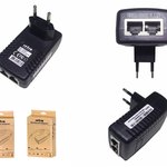 RETRO 24V 1A 24W Gigabit POE Adaptör + Injector
