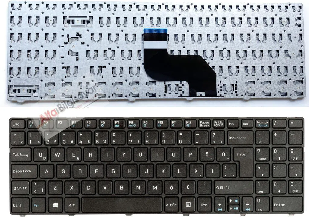 Vestel Onyx A15, A15, A15D, A15E, A15FB  Klavye Çerçeveli tip Tuş Takımı