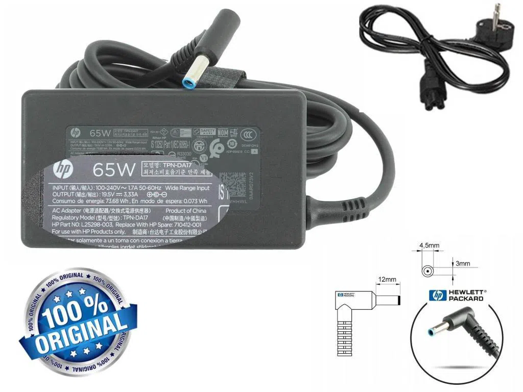 HP 15-d003st (F5C84EA), 15-d005st (F5C86EA) Adaptör, Orijinal Şarj Cihazı