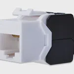 Digitus Cat6A Keystone Jack Zırhsız (Siyah/Beyaz)