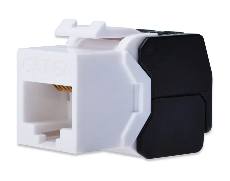 Digitus Cat6A Keystone Jack Zırhsız (Siyah/Beyaz)