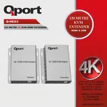 Qport Q-HEX5 KVM CAT6 120m 4K HDMI Çoğaltıcı (2'li)