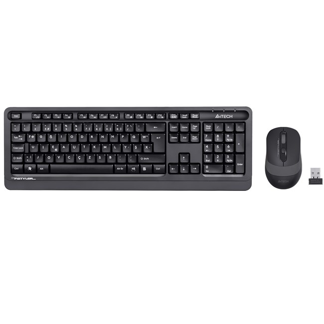 A4Tech FG1010 Kablosuz Klavye Mouse Set Siyah