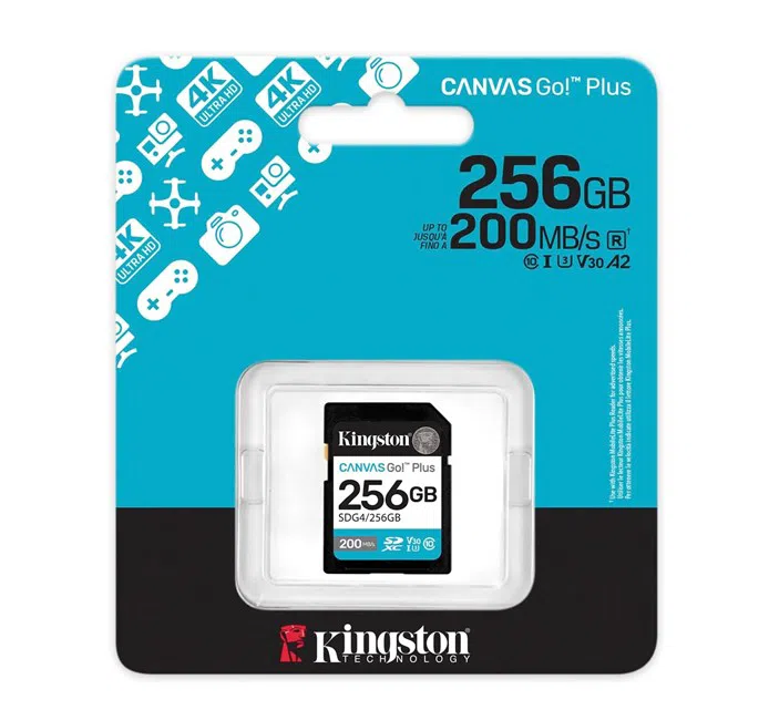 Kingston SDG4 256GB SDXC Gen4 200MB/s Hafıza Kartı