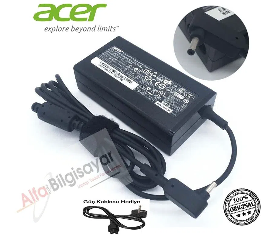 Acer CB5-132T-C32M O RJINAL Adaptör Acer Şarj Aleti