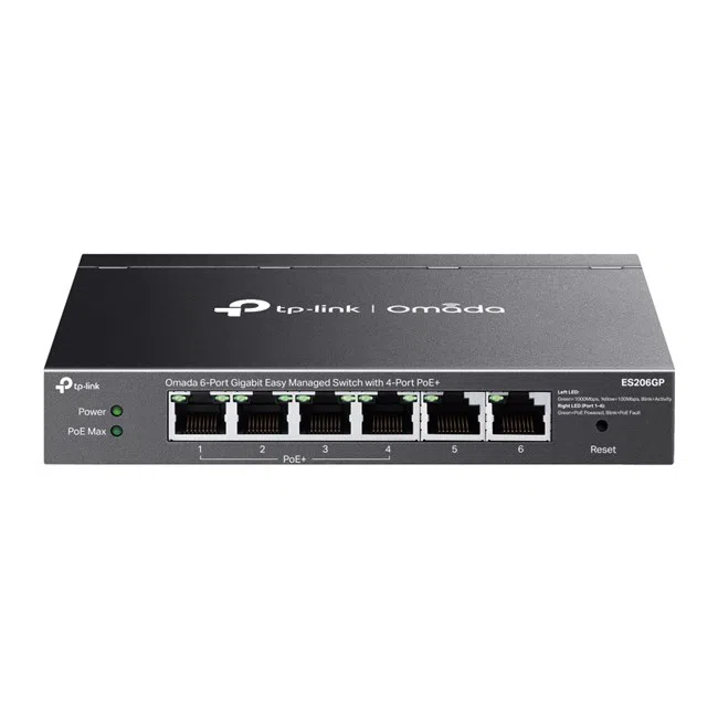 Tp-Link omada ES206GP 6Port Gbit 4 PortPoe+ Switch