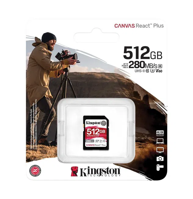 Kingston 512GB Canvas React Plus V60
