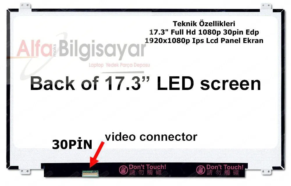 Lenovo ThinkPad P7020  17.3" Ekran Slim Led Lcd Panel Ips Full Hd 1080p