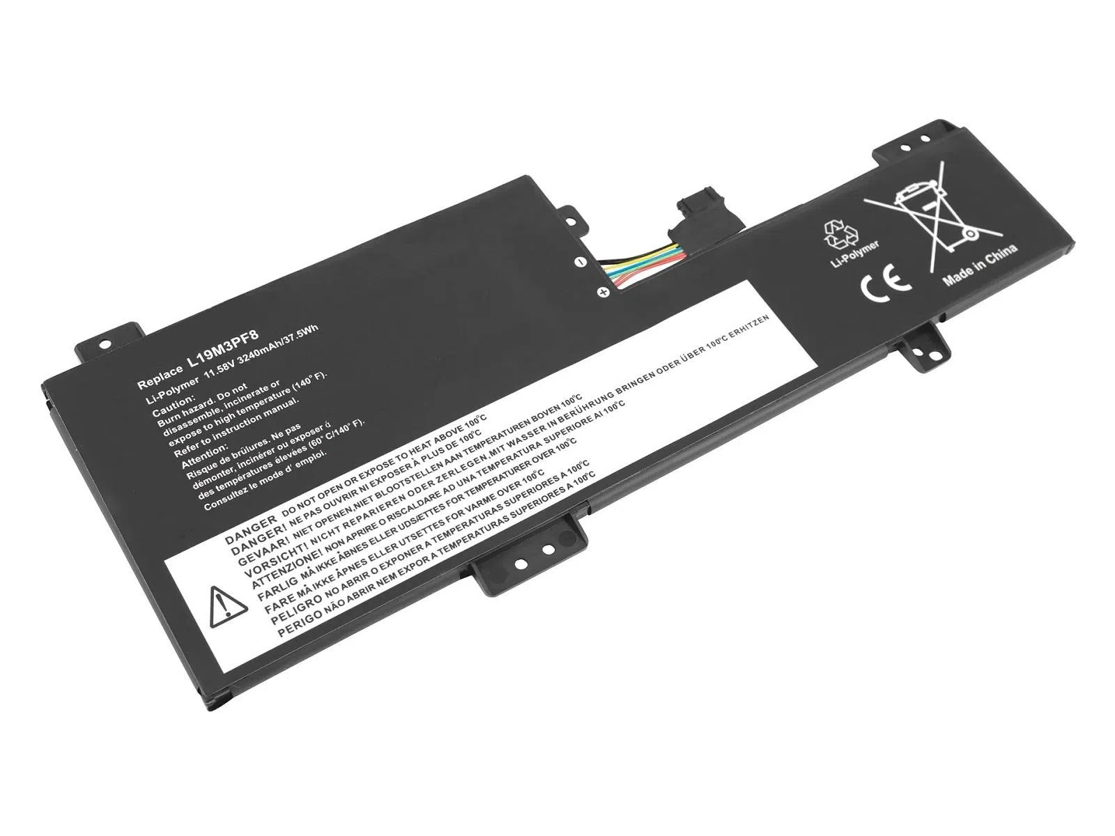 RETRO Lenovo Flex 3-11IGL05, L19M3PF8 Notebook Bataryası