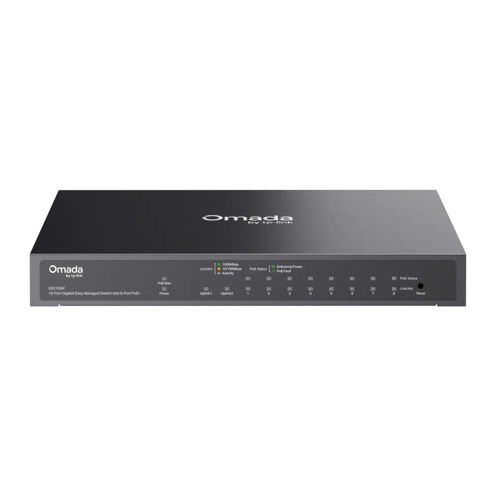TP-Link Omada ES210GP 10 Port Gigabit 8 PoE+ Switch