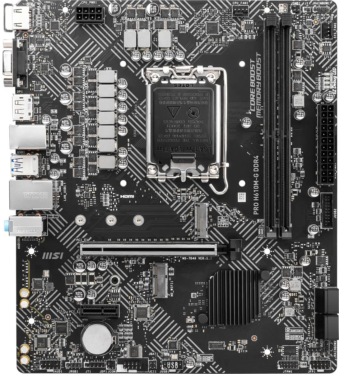 MSI MB PRO H610M-G DDR4