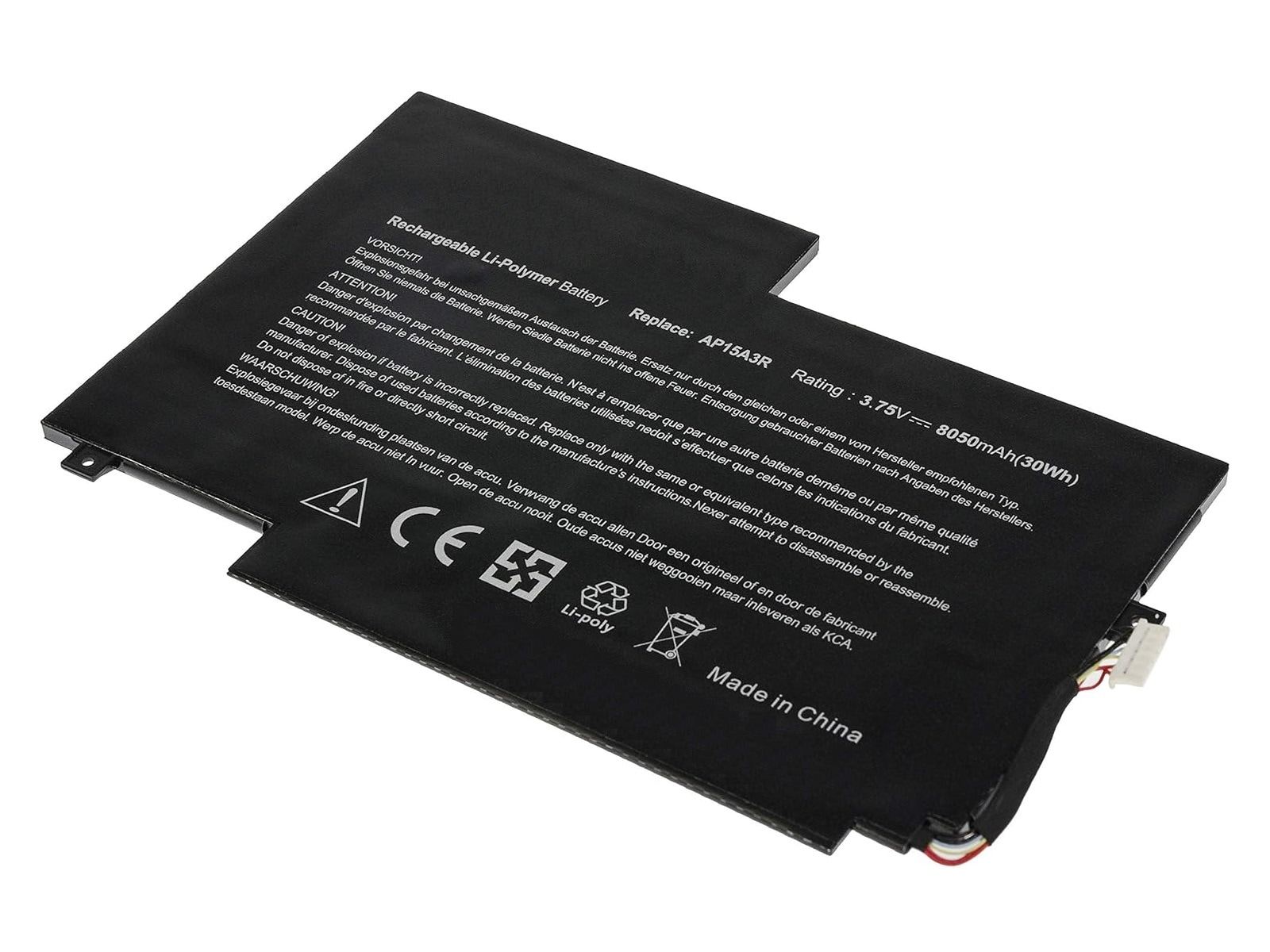 RETRO Acer Aspire SW3-013, AP15A3R Notebook Bataryası